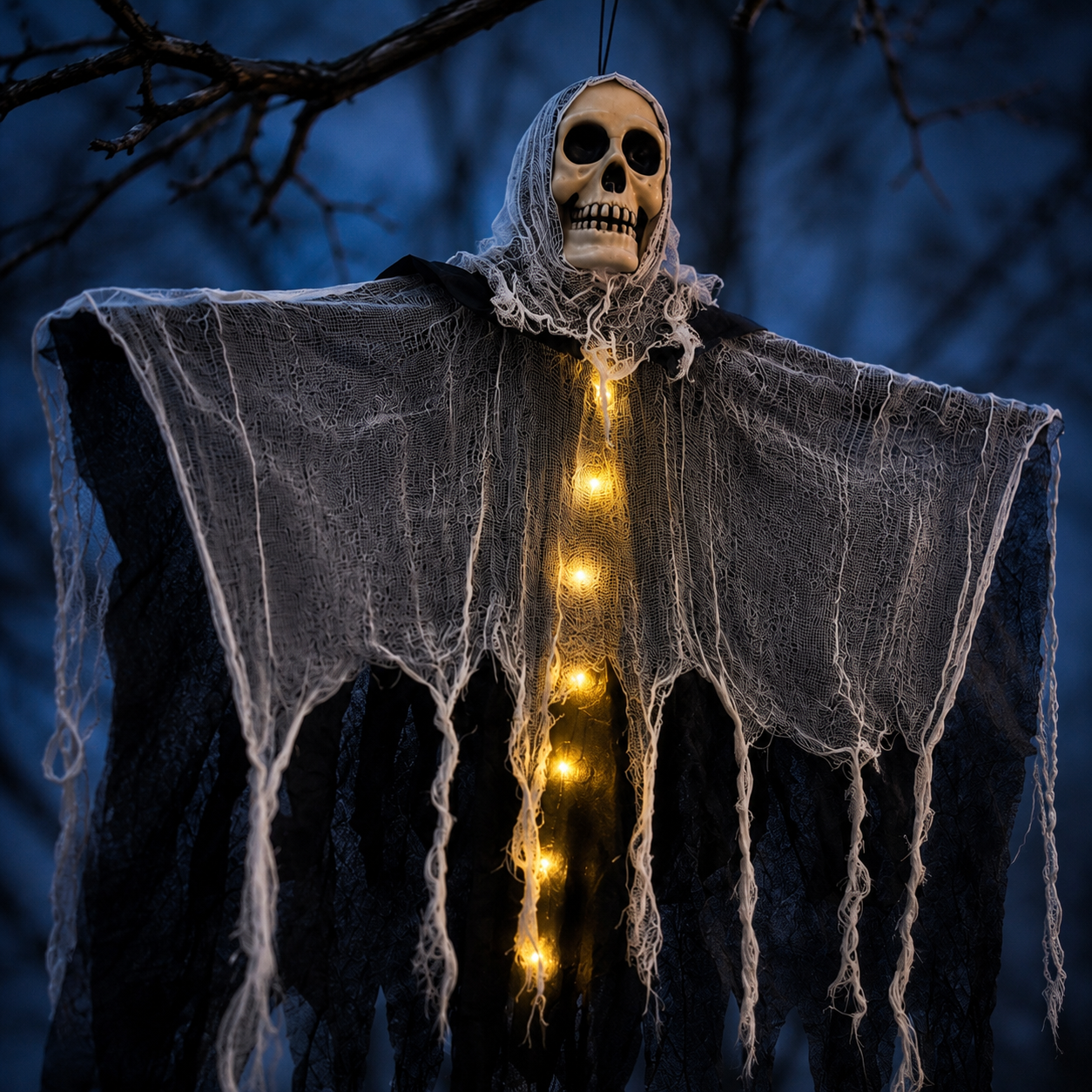 LED Skeleton Ghost Halloween Decoration for Outdoor Gardens