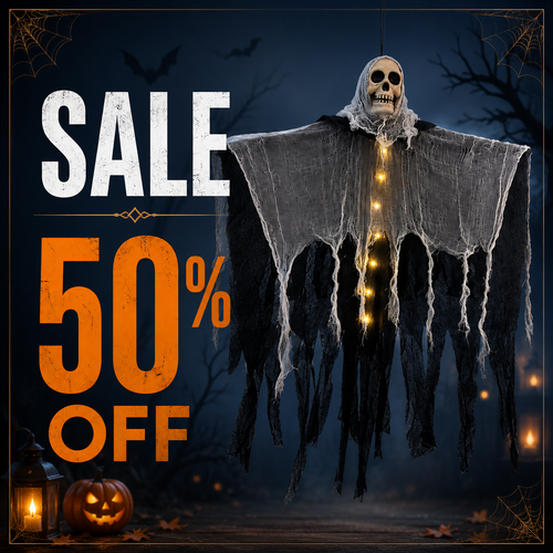 LED Skeleton Ghost Halloween Decoration for Outdoor Gardens