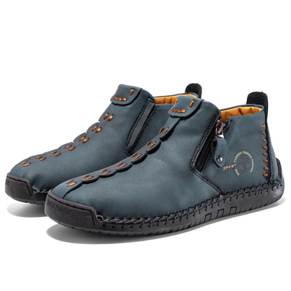 2026 New Style Comfortable Loafers Fashion Ethnic Style Casual Shoes Men's Slip-on Spring Breathable Boots Plus Size Ankle Boots
