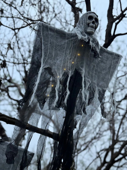 Halloween Skeleton Ghost Decoration Ghost with LED Halloween decoration LED String Lights for Outdoor Use in Gardens
