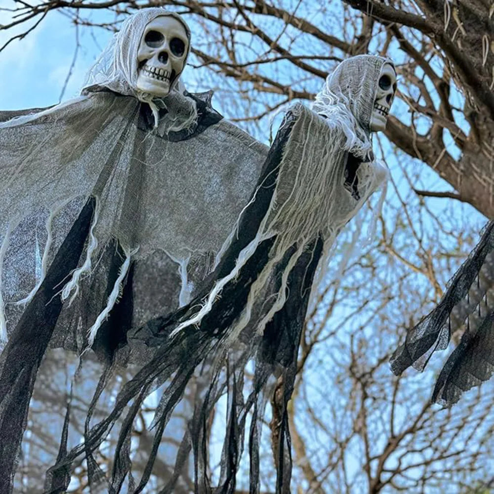 Halloween Skeleton Ghost Decoration Ghost with LED Halloween decoration LED String Lights for Outdoor Use in Gardens